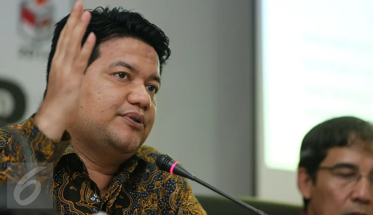 Ketua KPU Husni Kamil Manik. (Liputan6.com/Faizal Fanani)