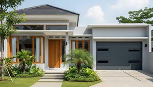 Gambar Rumah Minimalis Ada Garasi Mobil (Foto: Reve Art AI)