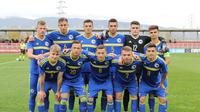 Skuad Bosnia dan Herzegovina U-19. (NFSBIH Bosnia and Herzegovina Football Federation).