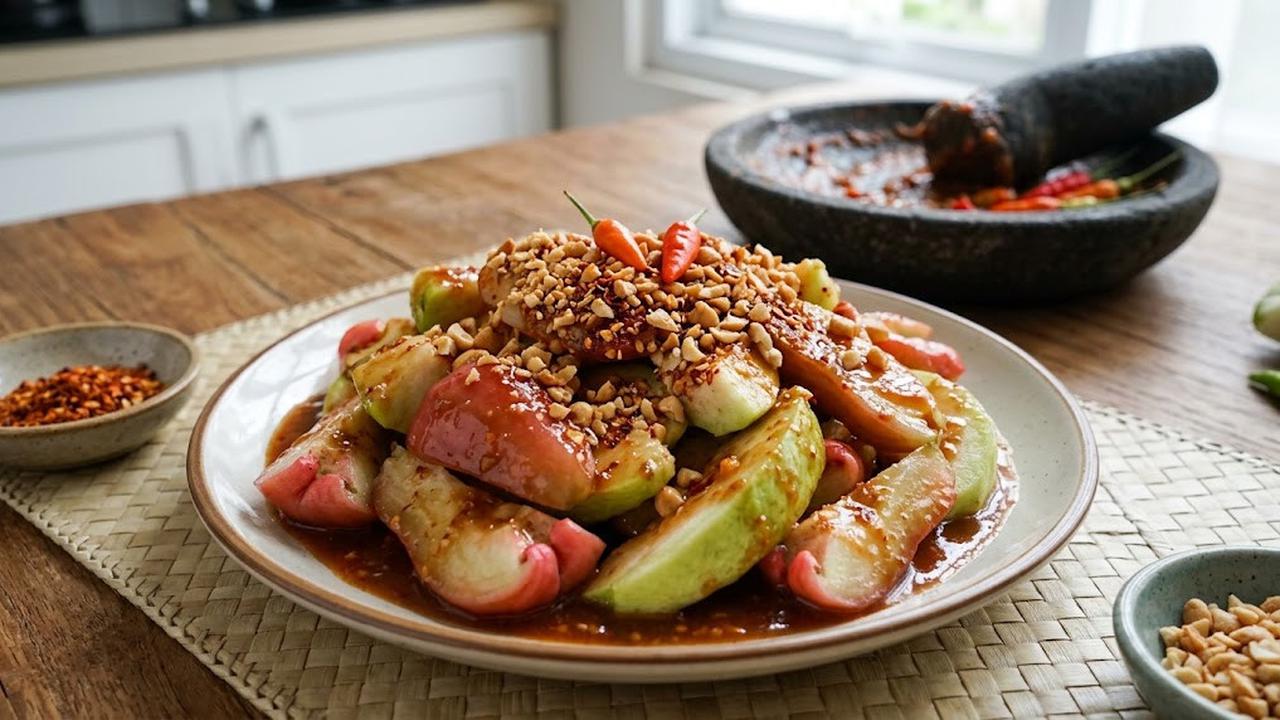 Cara Membuat Rujak Jambu yang Pedas dan Segar ala Rumahan