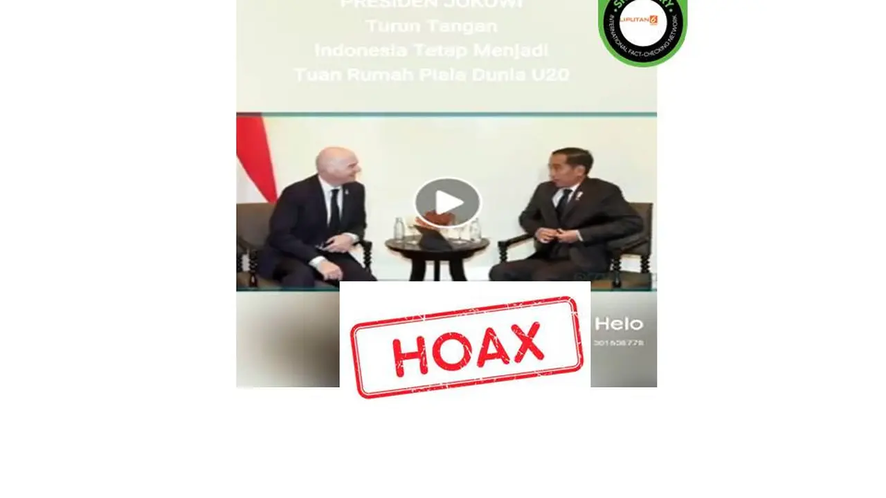 Cek Fakta Piala Dunia U-20 tetap di Indonesia usai Jokowi turun tangan