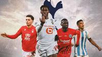 Tottenham Hotspur - Brennan Johnson, Jonathan David, Randal Kolo Muani, Alejo Veliz (Bola.com/Adreanus Titus)