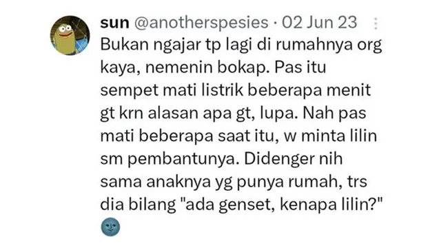 6 Cuitan Random Netizen Pernah Bertemu Orang Kaya, Bikin Senyum Tipis