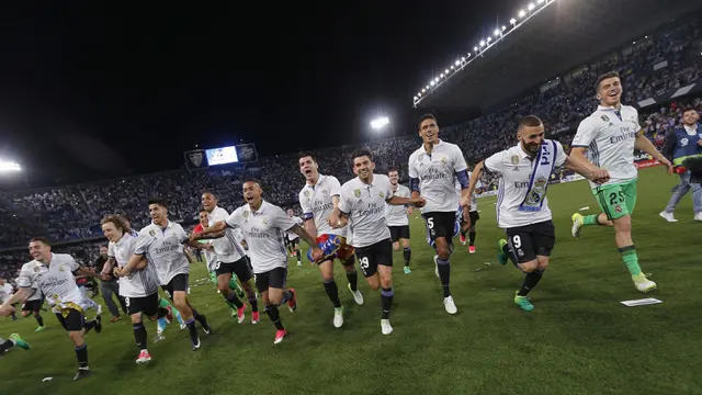Tundukan Malaga, Real Madrid Juara La Liga Spanyol