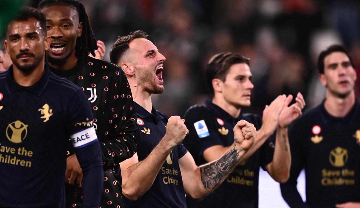 Hingga akhir pertandingan, laga antara Juventus vs Lazio ini berakhir dengan skor 1-0. (MARCO BERTORELLO/AFP)