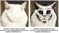 Gambar pada tubuh kucing (Sumber: Twitter/jawafess/folgermikkel)