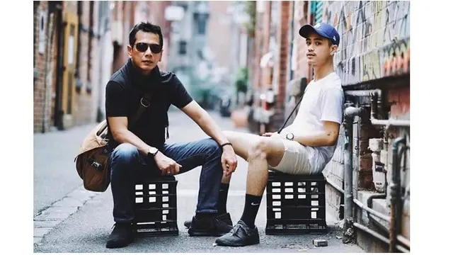 Momen Sabian Tama dan Wishnutama saat berlibur bersama.