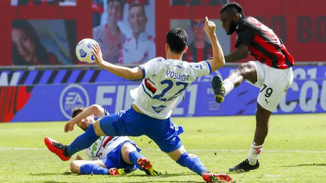 FOTO: Ditahan Imbang Sampdoria, AC Milan Kian Tertinggal dari Inter Milan di Klasemen Serie A