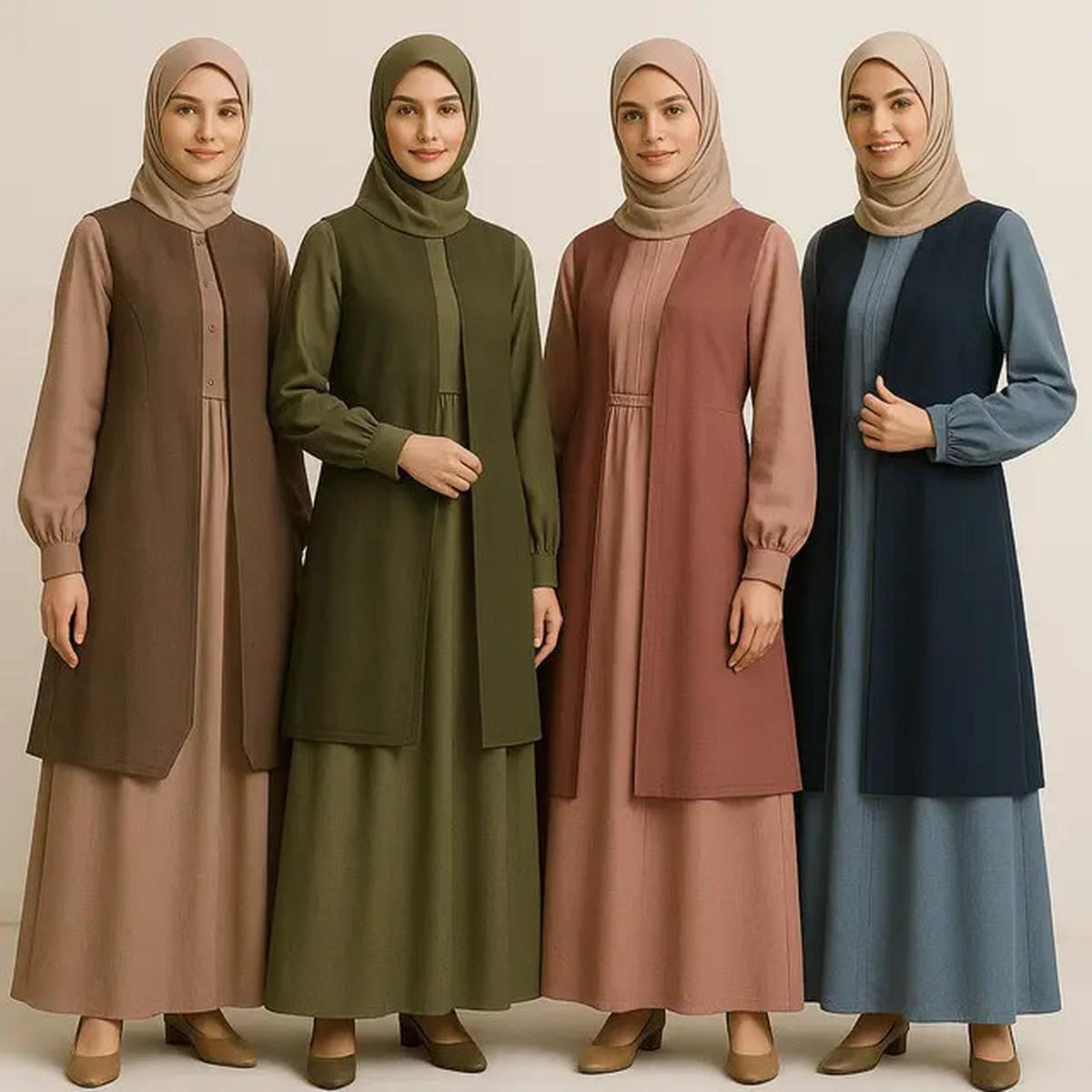Bikin Pangling, Ini Model Gamis Kondangan 2025 yang Tetap Syar'i dan Glamor