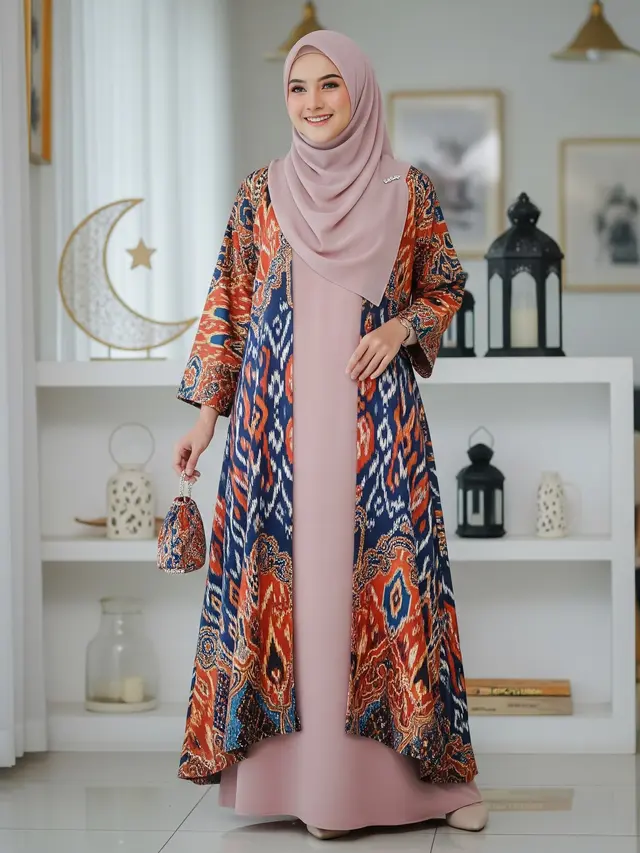Model Gamis Outer Set 2-in-1 untuk Lebaran 2026