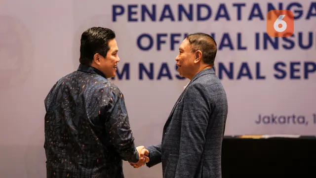 Penandatanganan Kerja Sama PSSI dan Mandiri Inhealth