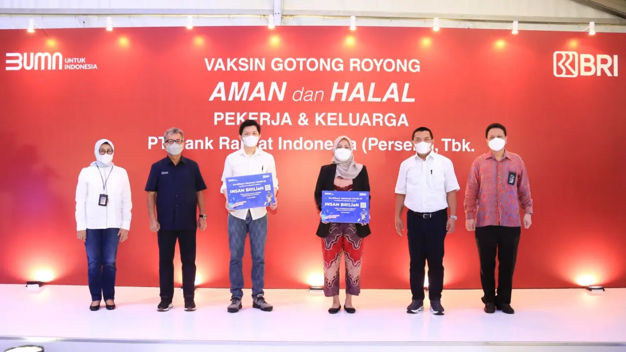 Utamakan People First, BRI Gelar Vaksinasi Gotong Royong untuk Karyawan dan Keluarganya