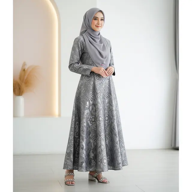 Model Gamis Embos Terbaru