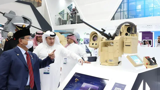Menhan Prabowo Subianto menghadiri pameran pertahanan dunia (WDS) di Arab Saudi