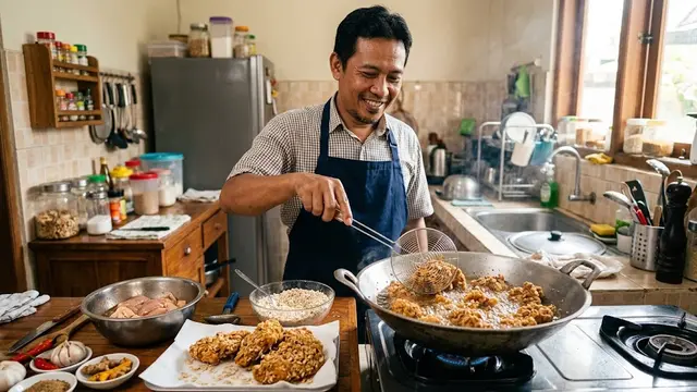 Resep Ayam Crispy Gandum yang Renyah dan Gurih/AI Generated
