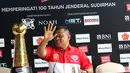 Panglima TNI, Gatot Nurmantyo saat menghadiri press conference Piala Jenderal Sudirman di Hotel Century, Senayan, Jakarta, Rabu (20/1/2016). (Bola.com/Nicklas Hanoatubun)