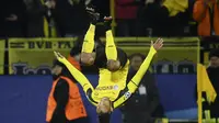 Striker Borussia Dortmund Pierre-Emerick Aubameyang. (AP Photo/Bernd Thissen)
