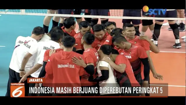 Tim voli putra Indonesia berhenti di babak perempat final usai kalah melawan dari Korea Selatan.