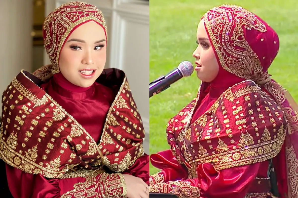 Penampilan Putri Ariani saat HUT ke-78 RI di Istana Negara pada 17 Agustus 2023
