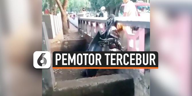 VIDEO: Pemotor Ditemukan Tewas Usai Tercebur ke Selokan