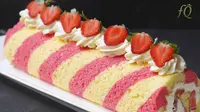 Strawberry Roll Cake, resep kreasi Farah Quinn. (dok. YouTube Farah Quinn)