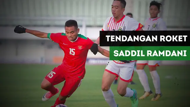 Saddil Ramdani mencetak gol pembuka bagi Timnas Indonesia U-19 vs Timor Leste U-19.