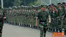Citizen6, Depok: Sebanyak 2500 prajurit TNI, terdiri dari 40 personel Satkomlek, 487 personel Satlinud, 25 personel KDOL, 508 personel Satlakopsud dan 1025 personel Satgasla mengikuti upacara pembukaan Latihan PPRC 2012. (Pengirim: Badarudin Bakri).