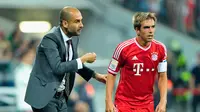 NASIB - Kapten Bayern Munchen, Philipp Lahm, menyebut nasib timnya berada di tangan Pep Guardiola. (Bild)