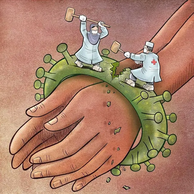Pilu, 8 Ilustrasi Ini Gambarkan Beratnya Tugas Tenaga Medis Saat Pandemi Virus Corona