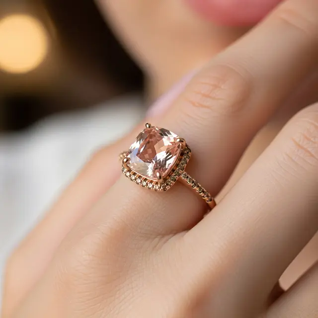 Cincin Emas Batu dengan Kombinasi Warna Cantik (Image by Gemini AI)