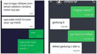 Jawaban chat pelanggan saat ojol tanya alamat ini bikin geleng kepala. (Sumber: