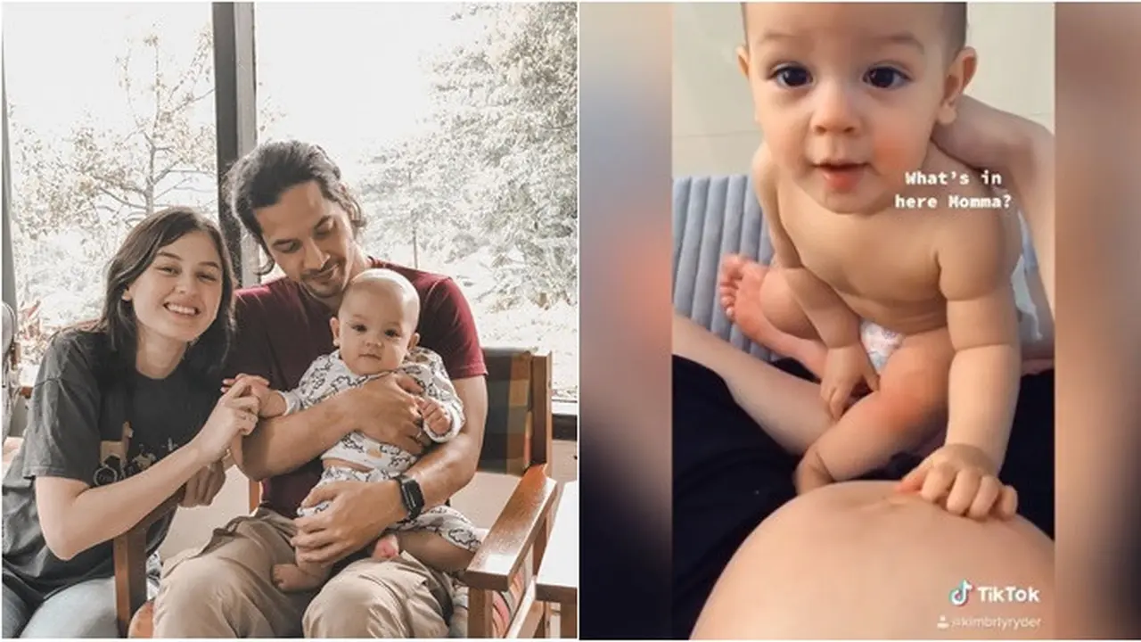 Kebobolan Hamil Anak Kedua, Ini 7 Potret Kimberly Ryder dan Suami Momong Anak