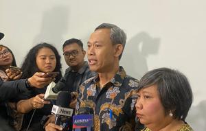 Komisioner Komnas HAM mendatangi RSCM menanyakan kondisi Andrie Yunus. (Rifqy Alief Abiyya)