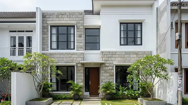 Rumah Eksterior Batu