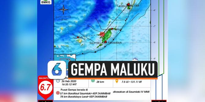 VIDEO: Gempa Magnitudo 6,7 Guncang Maluku, Potensi Tsunami?