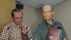 Syafii Maarif saat menjadi pembicara di Halal Bilhalal KPK bersama wartawan,  Jakarta (28/8) (Liputan6.com/Herman Zakharia)
