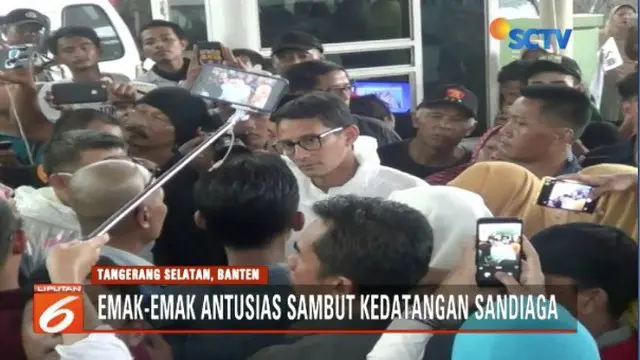 Sandiaga Uno Dengar Aspirasi Warga di Pasar Jombang Tangerang