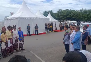 Wakil Presiden Gibran Rakabuming Raka saat berada di Kota Kupang (Liputan6.com/Ola Keda)