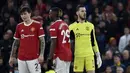 Victor Lindelof. Mendapatkan poin 4. Aksinya beberapa kali gagal menghentikan agresivitas lini depan Liverpool yang merangsek pertahanan Manchester United. Telah lama menjadi sumber masalah yanag pelik di lini belakang Setan Merah. (AP/Rui Vieira)