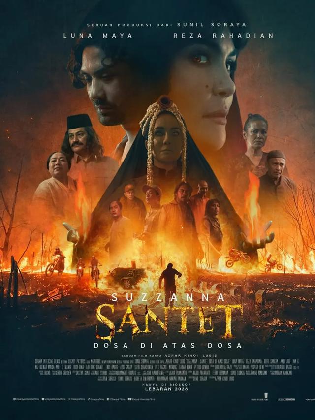 Poster film Suzzanna: Dosa di Atas Dosa. (Foto: Dok. Instagram @lunamaya)