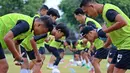 Persikabo 1973 mendapat angin segar dengan bergabungnya 4 pemain yang sempat absen dalam beberapa laga terakhir. Keempatnya terlihat kembali berlatih bersama tim dalam latihan terakhir menjelang laga kontra Persita Tangerang yang dijadwalkan Jumat, (11/2/2022). (Bola.com/Nandang Permana)