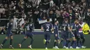 Sementara itu, PSG hanya menempati posisi kedua setelah disalip Benfica yang finis sebagai juara grup setelah menang telak atas Maccabi Haifa 6-1. (AP/Antonio Calanni)