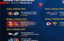 Simak Jadwal dan Nonton NFL Matchweek 5: Eksklusif di Vidio