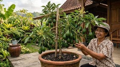 4 Cara Membuat Pohon Alpukat Pendek tapi Rimbun dan Cepat Berbuah