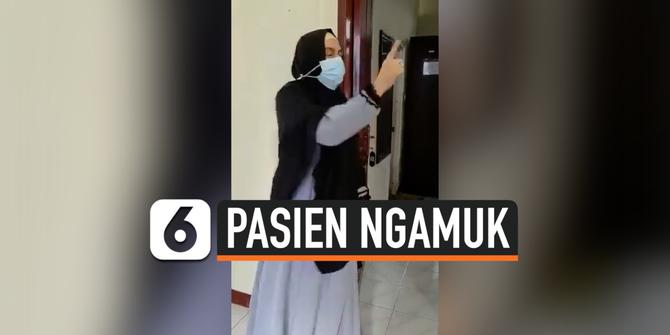 VIDEO: Viral, Rekaman Pasien Covid-19 di Palu Marah ke Petugas Medis