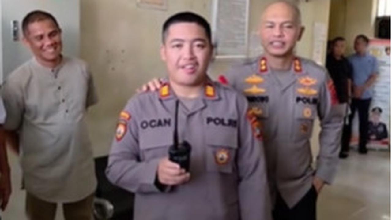 Keren Ocan Anak Disabilitas Berpakaian Polisi Pangkat AKP Diajak Jalan-jalan oleh Jenderal Polisi di Polda
