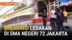 Ledakan keras terjadi di lingkungan SMA Negeri 72 Jakarta berlokasi di Jalan Prihatin, Kelurahan Kelapa Gading Barat, Jakarta Utara hari Jumat. Peristiwa ini sempat menghebohkan warga dan siswa di sekitar lokasi kejadian.