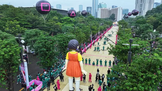 Red Light Green Light ala Squid Game di GBK. (dok. Netflix)