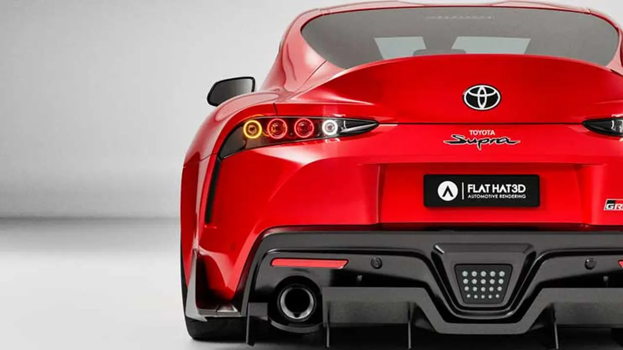 Modifikasi lampu belakang GR Supra dengan nuansa klasik Supra A80 (Carscoops)