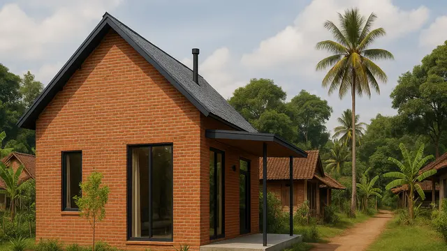 Rumah Scandinavian yang Cocok Dibangun di Kampung/via AI